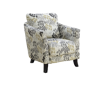 Chair with floral print