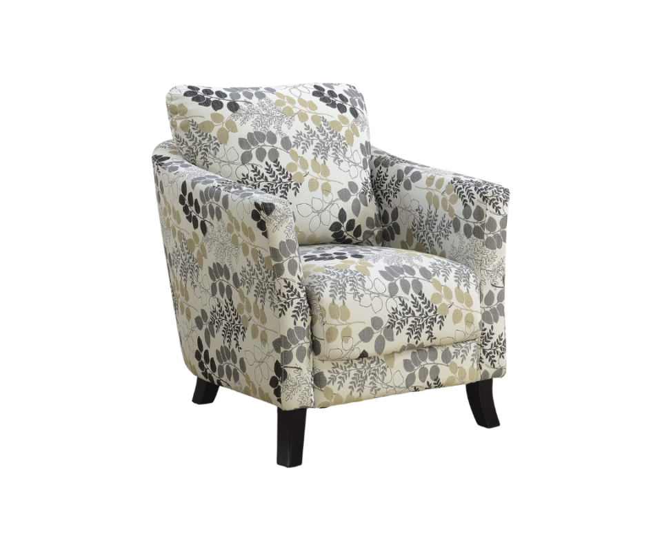 Chair with floral print